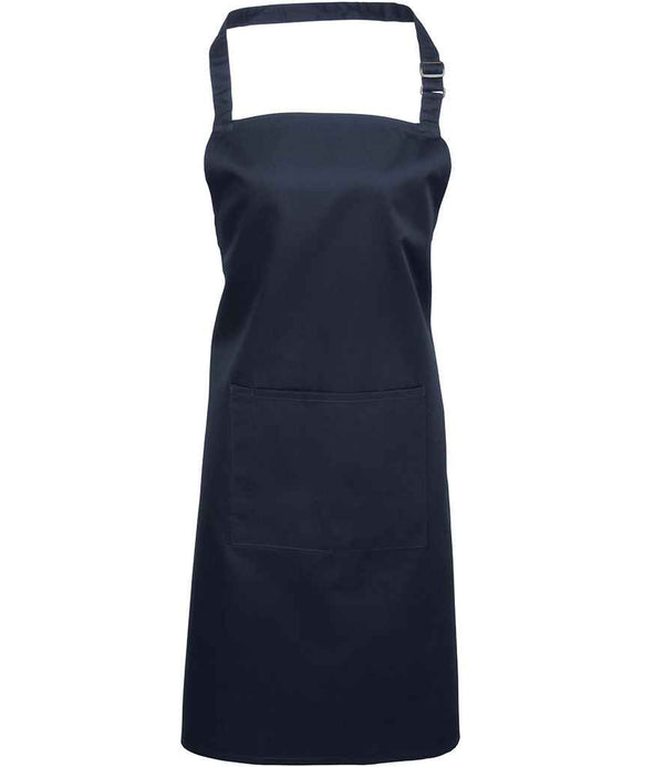 Bib Apron with Pocket Navy