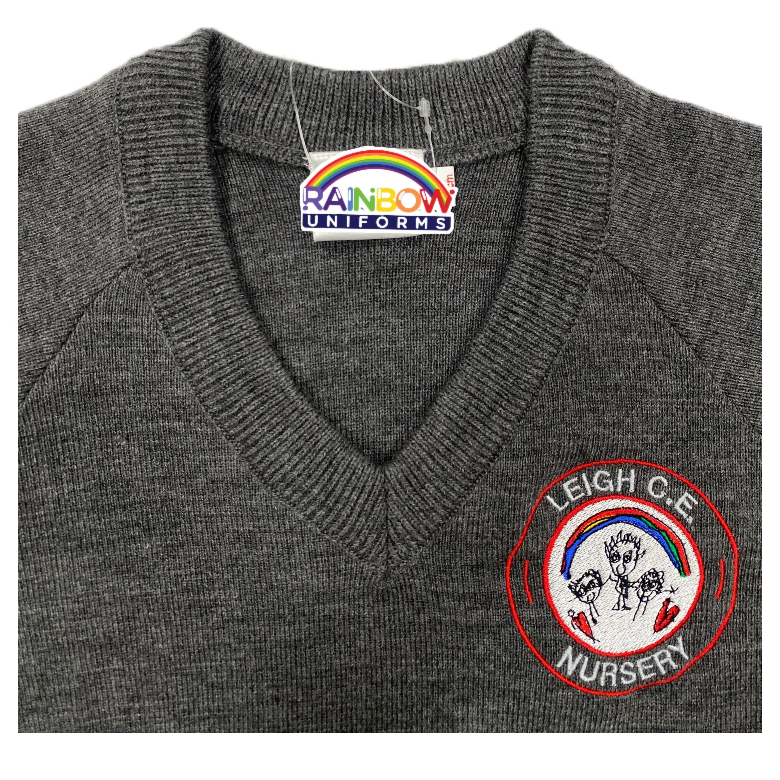 Leigh CE Nursery School Knitted V Neck Jumper