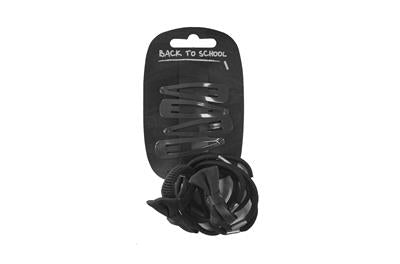 Bows Clips & Bobbles- Choose from 6 Colours Black