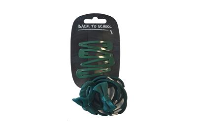 Bows Clips & Bobbles- Choose from 6 Colours Green