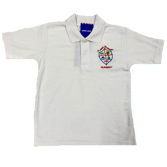 St. James Daisy Hill Nursery Polo Shirts - White