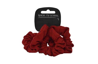 3- Pack Scrunchie - Choose from 6 Colours Maroon