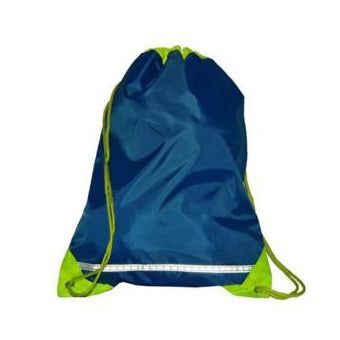 Rucksack School PE. Bag -Hi-Vis Blue