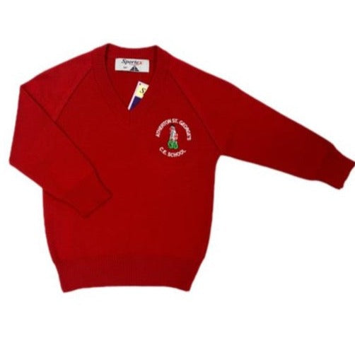 Atherton St George's CE Primary School V Neck Jumper | Rainbow-Uniforms