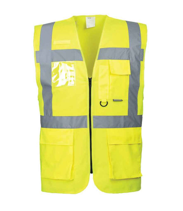 Hi-Vis Vest With Front Zip Fastening