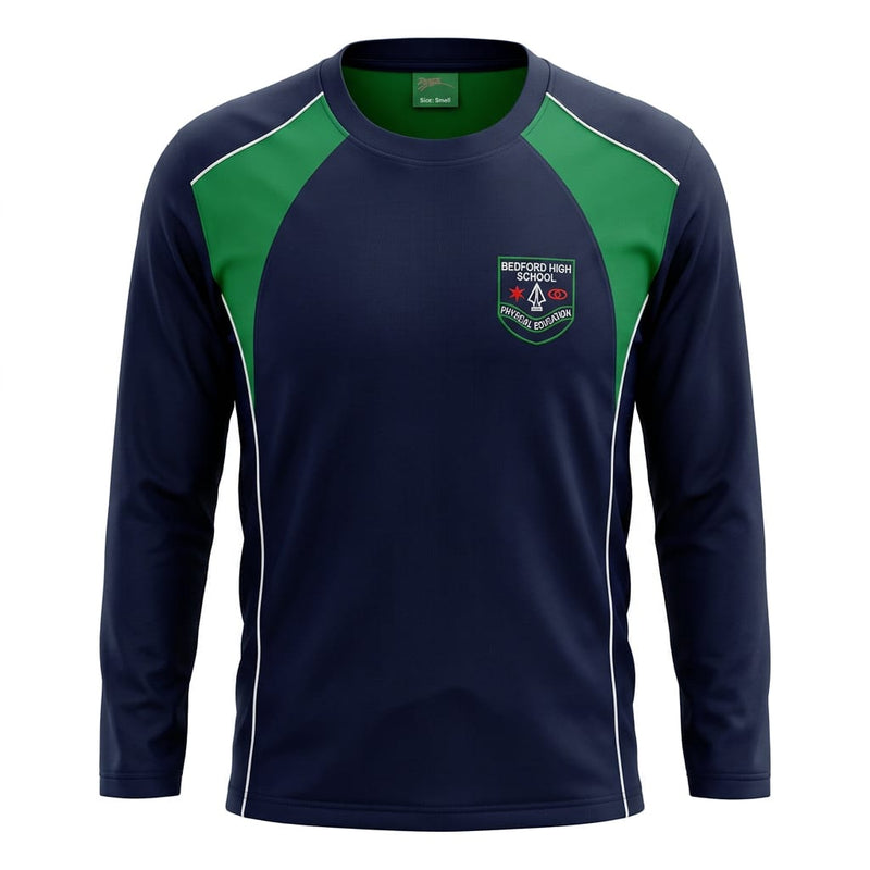 Bedford High School Long Sleeves  Rugby Top
