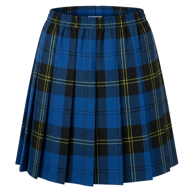 Dark Blue Tartan Skirts (Yellow Check)