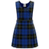 Dark Blue Tartan Pinafore Dress (With Yellow Check)