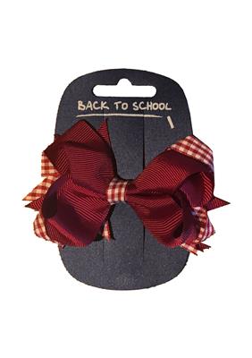 GINGHAM STYLE HAIR BOW