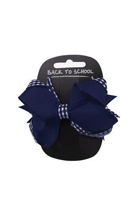 GINGHAM STYLE HAIR BOW