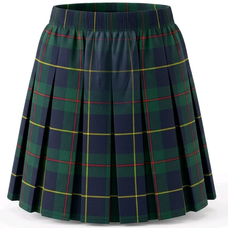 Green Tartan Skirts (With Yellow Line)