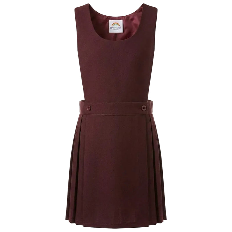 Maroon - Bibs Pinafore Dress