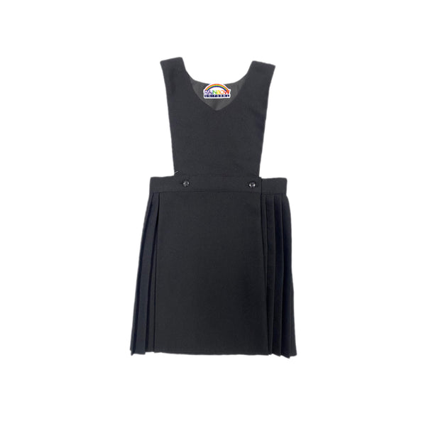 Girls Bibs Pinafore Dress- Grey, Black, Navy, Maroon