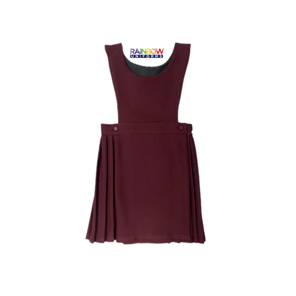 Girls Bibs Pinafore Dress- Grey, Black, Navy, Maroon