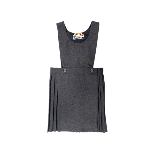 Girls Bibs Pinafore Dress- Grey, Black, Navy, Maroon