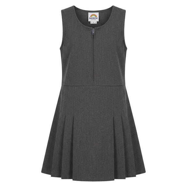 Grey Pinafore Dress