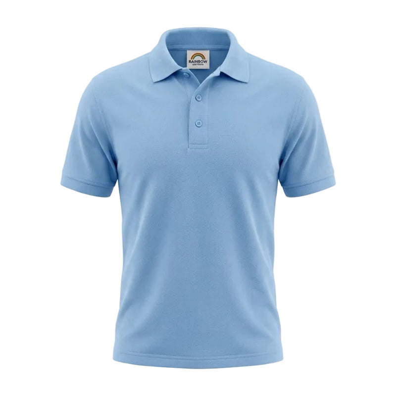 School Polo Shirt -Sky