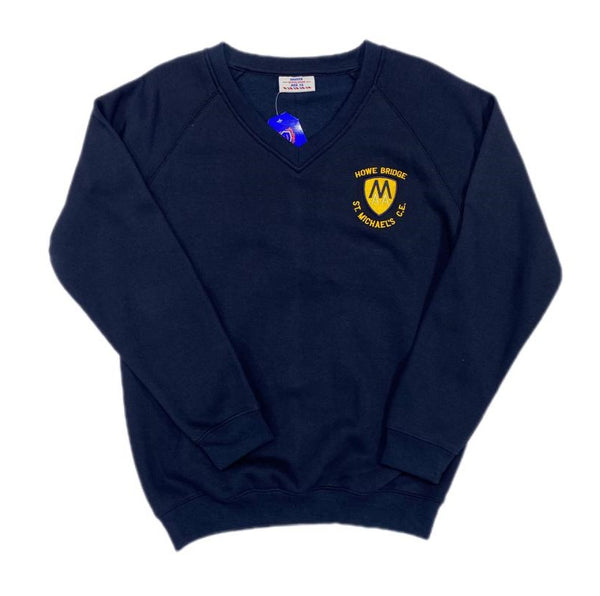 St Michaels How Bridge  C of E Primary School V Neck Sweatshirt -Year 6