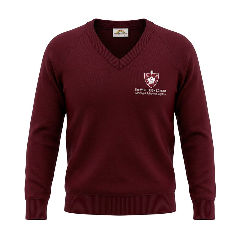 The Westleigh School V-Neck Knitted Jumper