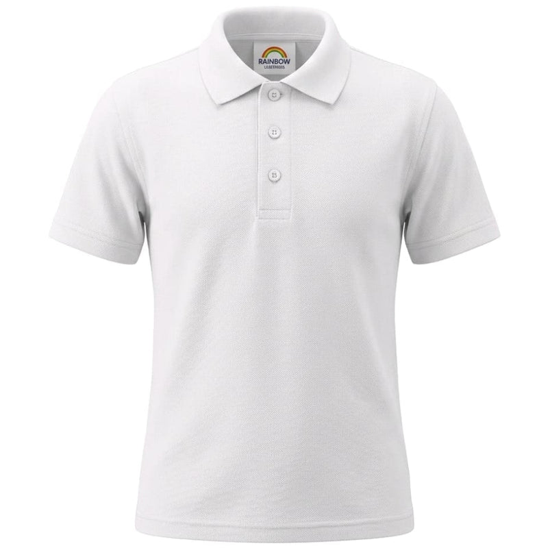 School  Polo Shirt-White