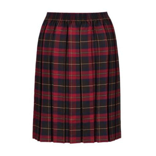 Burgundy Tartan Skirt