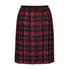 Burgundy Tartan Skirt
