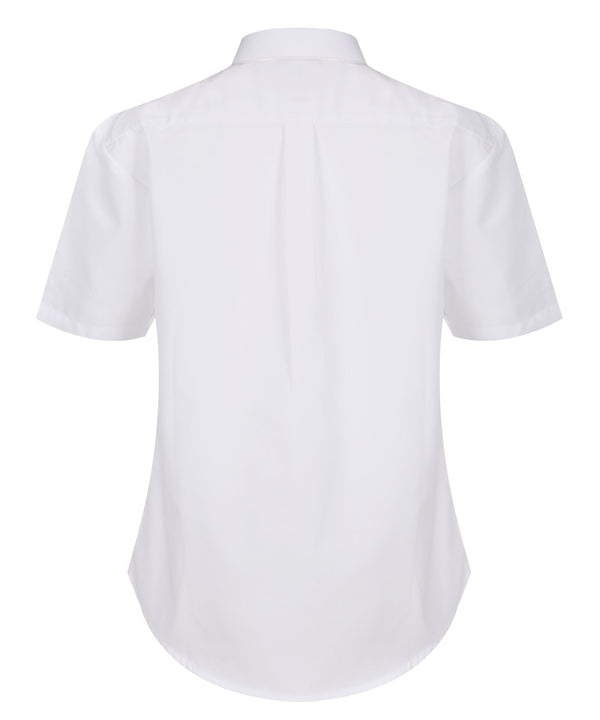 Boys Short Sleeve Non-Iron Shirt - Regular Fit - White - Twin Pack