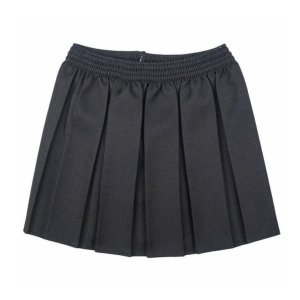 Girls Box Pleated Skirts- Grey, Black or Navy