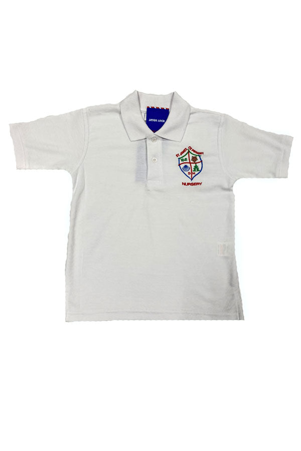 St. James Daisy Hill Nursery Polo Shirts - White
