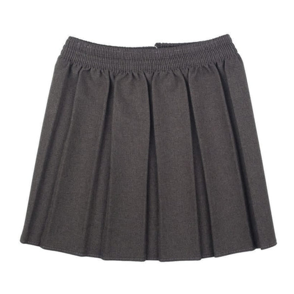 Girls Box Pleated Skirts- Grey, Black or Navy