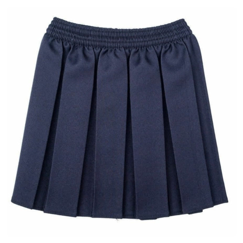 Girls Box Pleated Skirts Grey Black Navy Maroon Rainbow Uniforms