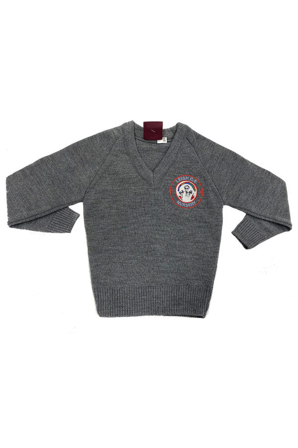 Leigh CE Nursery School Knitted V Neck Jumper