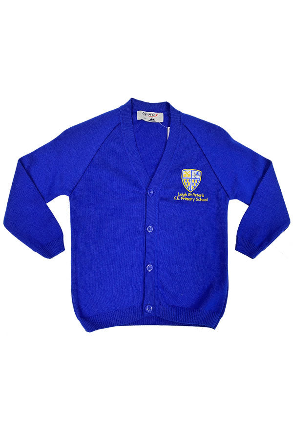 Leigh St Peters Primary School Knitted Cardigan - Girls