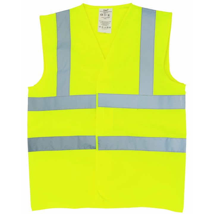 Hi-Vis Vest With Front Velcro Fastening